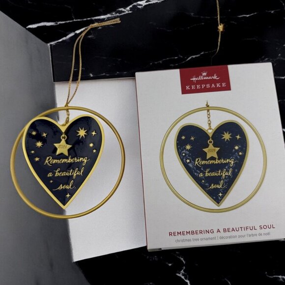 2024 Hallmark Keepsake Memorial Ornament Remembering a Beautiful Soul - Picture 1 of 7